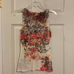 flower patterned tank top
